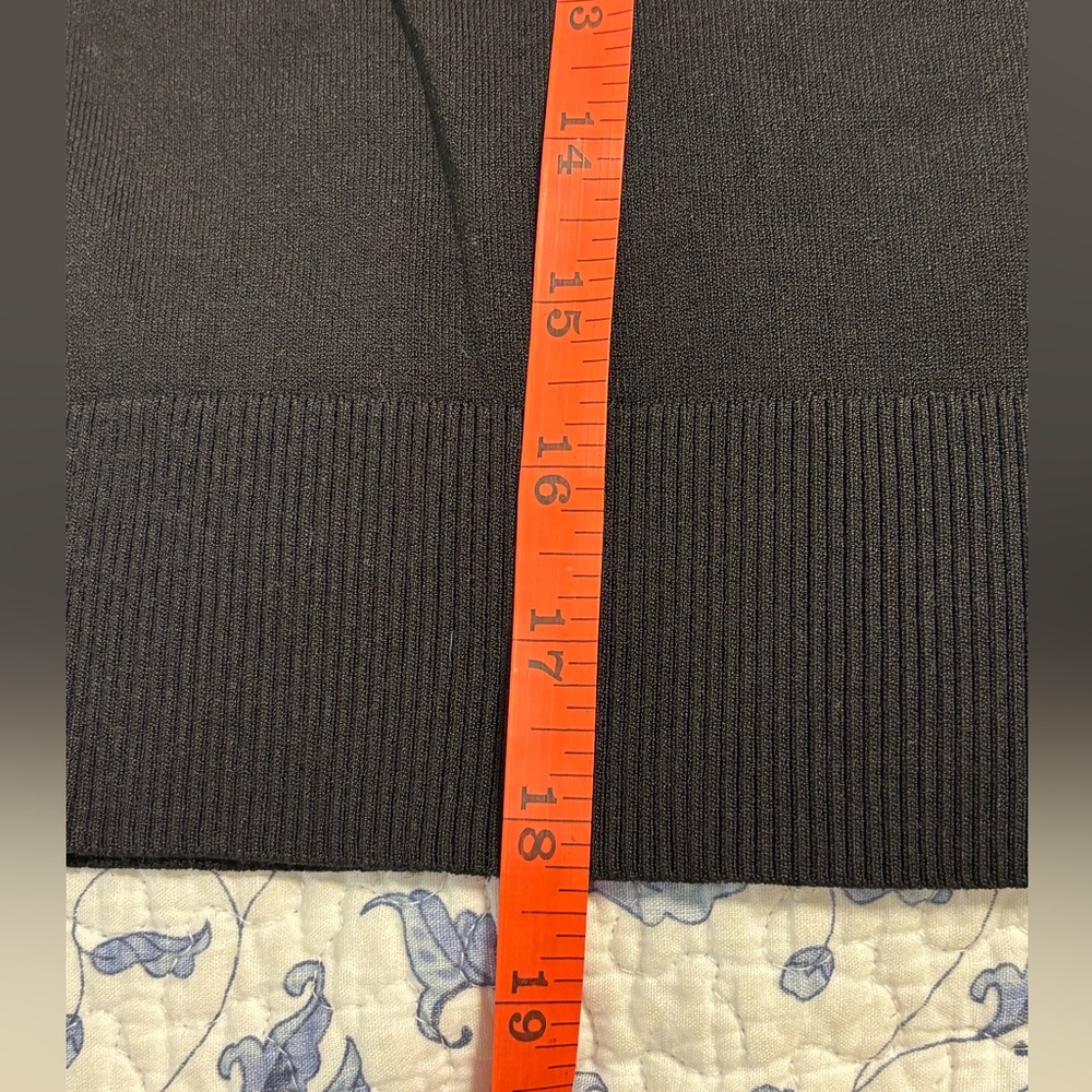 Michael Kors Black Sleeveless Tank top turtleneck size XS white MK logo detail - Picture 9 of 11